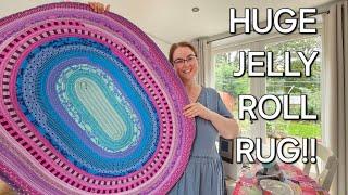 LETS MAKE A JELLY ROLL RUG | Sewing Vlog