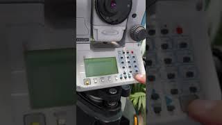 Установка станции в тахеометре Spectra Focus 6 (Nikon, Trimble,  Spectra)