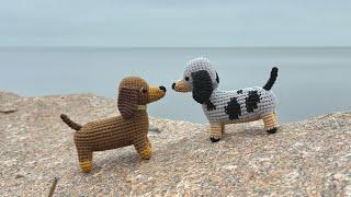 tutorial: a crochet DACHSHUND, part 1 (ears, tail, paws)