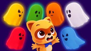 Learn Colors with Halloween Ghost  3D | Kids Cartoon | Color Songs + Games | Lotty Friends