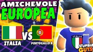 ITALIA vs PORTOGALLO B! PARTITA EUROPEA su STUMBLE GUYS