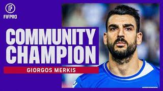  The former international auctioning player jerseys for charities | Giorgos Merkis