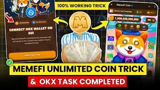 Memefi unlimited coin trick  | Memefi Airdrop Update | Memefi OKX Wallet Connect Problem| #bitcoin