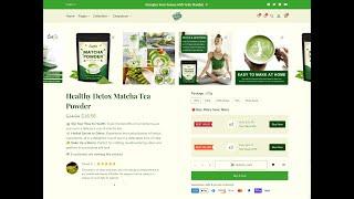 Sales boosting Shopify Tea Store Matcha Product Page by Veda Builder 