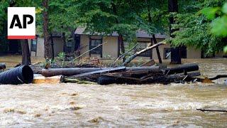 House swept away amid flooding in North Carolina after Hurricane Helene