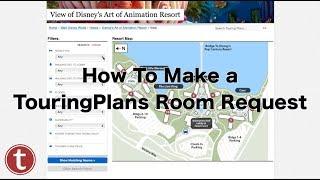 How To Make a TouringPlans Room Request