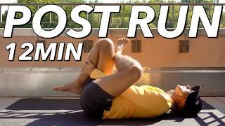 12 Min Deep Post Run Stretching | Run and Stretch