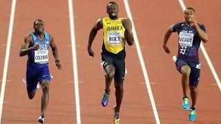 WHAT A RACE  USAIN BOLT vs CHRISTIAN COLEMAN 100M OLYMPIC RACE @Strong_mindset01