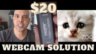 Cheap $20 Capture Card turns my camera into a webcam!