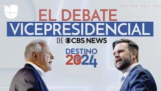 En vivo: debate vicepresidencial entre JD Vance y Tim Walz