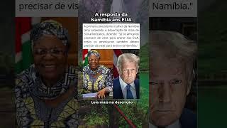 A presidente da Namíbia dá resposta ousada aos EUA #trump #namibia