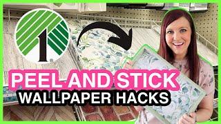 GRAB DOLLAR TREE PEEL AND STICK WALLPAPER NOW FOR THESE 30+ DIY CRAFTS AND HACKS!