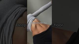 deep core & pelvic floor routine ️‍ #youtubeshorts #coreworkout #abworkout