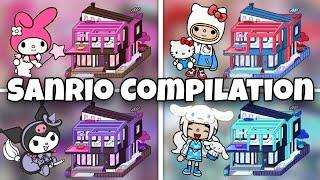 Toca life world | My melody vs Kuromi vs Hello Kitty vs Cinnamoroll  [ cute Toca Boca house ideas ]