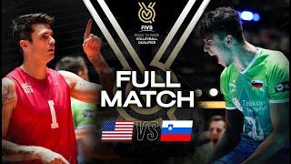  USA vs  SLO - Paris 2024 Olympic Qualification Tournament | Full Match - Volleyball