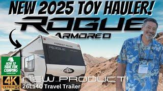 Our Favorite Toy Hauler Travel Trailer! 2025 Forest River Rogue Armored 26L140