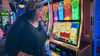 She Put $100 Into The BRAND NEW Slots and Landed a HUGE WIN! (CRAZY BONUSES)