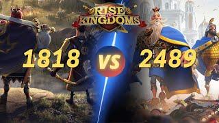 Kingsland 1818 vs 2489 #riseofkingdoms #kvk #C12382