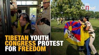 Youth Congress Protest LIVE: Tibetan Youth Congress Protests Near Chinese Embassy for Tibet Freedom