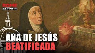 Francisco beatifica en Bruselas a Ana de Jesús, discípula de Santa Teresa de Ávila