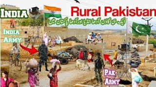 Pakistan India Border Last Village Half India Or Half Pakistan Main || Zero line