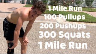 15 Year Old Attemps The MURPH WORKOUT CHALLENGE!