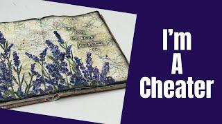 Mixed Media Art Journal Tutorial- CHEATING IN ART #artjournal #artjournalingforbeginners