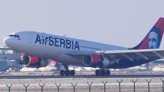 #swiss001landing | Butter Landing At Belgrade by @airserbia 's Only Airbus A330-200 | 4K