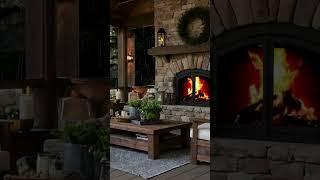 Cozy Up & Listen To The Rain & Crackling Fireplace #ambience #asmr #cozy #relaxing #rain #fireplace