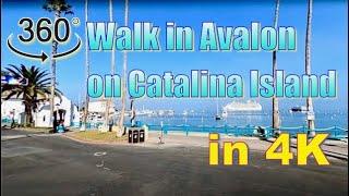 A 360° Walk in Avalon on Catalina Island in 4K