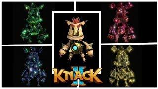 Knack 2 - All Unlockable Knacks - Shooter Knack, Vampire Knack, Saber Knack, Speedy Knack