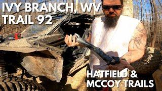 Hatfield & McCoy Trails,  Ivy Branch, WV - Trail 92 review - Double Diamond