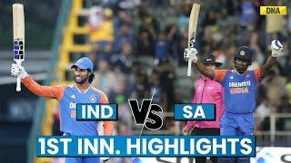 India Vs South Africa Highlights 4th T20: Sanju Samson, Tilak Varma Slam Centuries, IND Make 283/1