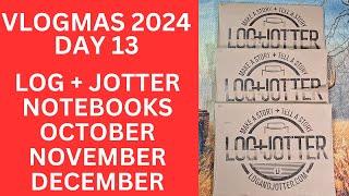 VLOGMAS DAY 14, 3 LOG + JOTTER POCKET NOTEBOOKS, OCTOBER, NOVEMBER AND DECEMBER 2024 JOURNAL