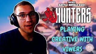 Fortnite Live - Playing with Viewers(Battle Royale & Creative)!!!