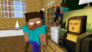 CrazyDek! Monster School   BALDI'S BASICS CHALLENGE   Minecraft Animation