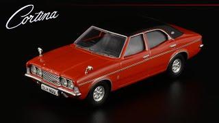 Fiery red seventies: Ford Cortina Mk III 1.6 GXL Flame Red • Vanguards • Models 1:43 scale