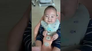 (D+170) 해쪼리의 첫 이유식 그리고 꾸꾸  #이유식시작 #용띠아기 #5개월아기 #육아일상 #육아기록 #이유식먹방
