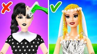 OMG  Wednesday becomes a Bride? *Romantic Doll Story By 123GO! TRENDS #shorts