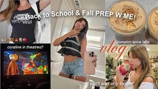 Fall / Back to School PREP coraline in theatres, pumpkin latte, fall shopping & outfit ideas