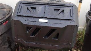 VIVOSUN 43 Gallon Outdoor Tumbling Composting Bin Review! A Quick Walkthrough! Amazon Compost Bin!