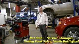 FREE wheel alignment check at Valley Ford Sales, North Battleford, Sk.