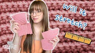 Finding the stretchiest crochet stitch | PassioKnit Vlog