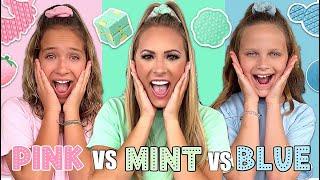 PINK  VS MINT  VS BLUE ️ FIDGET SHOPPING CHALLENGE!