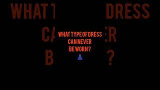 What type of dress can never be worn ? #riddlegame #games #fashion