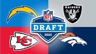 AFC West 2022 Draft Predictions!