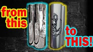 How to brush metal mods and fill Engravings!