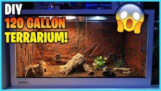 DIY REPTILE TERRARIUM! | 120 gallons! Bearded Dragon Setup