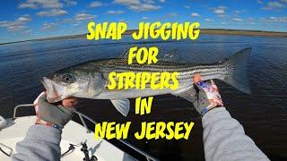 Snap Jigging for Stripers in New Jersey