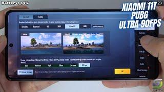 Xiaomi 11T test game PUBG Ultra 90 FPS